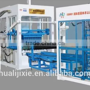 Huali Brand Hydraform Concrete Brick Making Machinery QT4-15 thumbnail-2