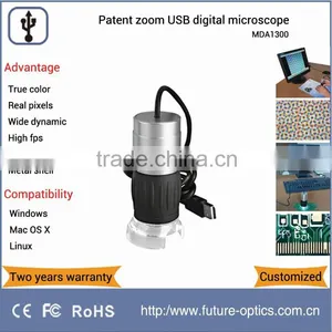 Patent 40~240X Magnification 1.3MP MDA1300 Handheld USB Digital Microscope With 8 Led Ring Light thumbnail-1