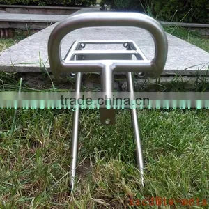 Titanium Bicycle Front Rack With Handing Brush Finished thumbnail-3