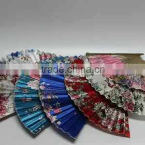 Party Gift Bamboo Silk Fan Craft Fan Lady Hand Fan thumbnail-4