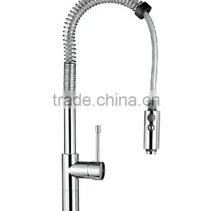 China Spring Pull Out Kitchen Faucet, American Style Brass Body Pull Out Kitchen Faucet thumbnail-2