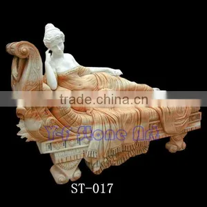 The Paulina Sleeping Roman Lady Muse Marble Sculpture thumbnail-1