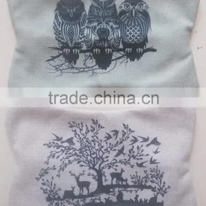 Nature Linen Material Custom Printed Memory Foam Car Lumbar Seat Cushion & Car Neck Pillow thumbnail-5