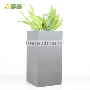 Matt White Rectangular uv Resistant Glass Fiber Urn thumbnail-5