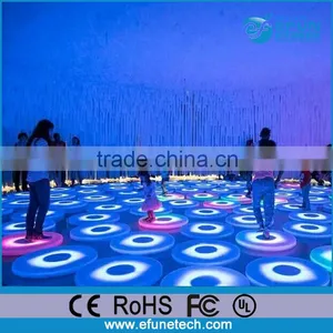 Hot 2017 Remote Control Touch Sensitive Round Dance Floor Interactive Floor Games for Kids thumbnail-4
