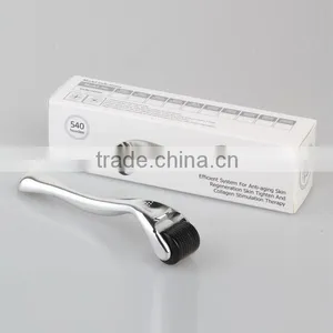 Gold Plated 540 Dermaroller Titanium Microneedle Anti-Hair Removal Derma Roller thumbnail-4