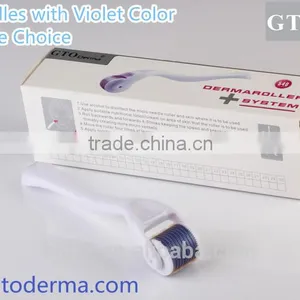 GTO 2014New GMT 540needles Micro Needle Derma Roller With Blue Violet Head thumbnail-1