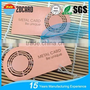 Customized Engrave Credit Card Size Stainless Steel Business Card thumbnail-1