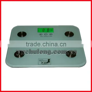 200kg Digital Body Fat Water Bone Calories BMI Analyser Glass Bathroom Scales thumbnail-1