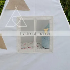 Promotional Single Pole Vintage Cream Lace Children Kids Play Tent thumbnail-3