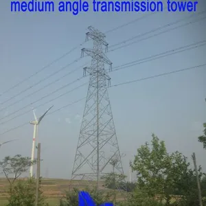 Megatro 220kV 2D2 SJC2 Double Circuit Medium Angle Transmission Tower thumbnail-2