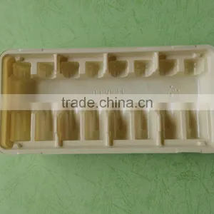 Yellow Divided Plastic Oral Liquid Bottle Package Tray, Vial Package Tray thumbnail-1