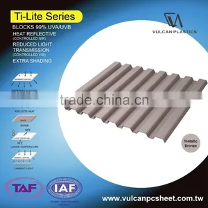 Plastic Polycarbonate Silver Laminated Sheet (Ti-Lite Metallic Bronze Series) thumbnail-3
