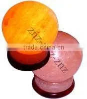 Glob Salt Lamp|Rock Salt Glob Lamp|crystal Salt Globe Lamp thumbnail-1