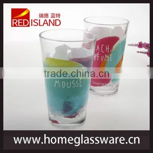 Glass Munufactory Supply Glass Cup Design Color Tumbler Water Cup thumbnail-2