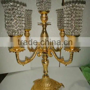 New Arrival Gold Candelabra, New Design Gold Candelabra For Wedding Table, thumbnail-1