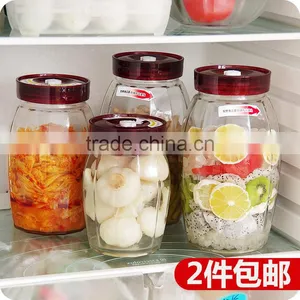 1.2l 1.8l 2.4l Large Fermentation Juice Wine Storage Glass Bottle Glass Jar thumbnail-1