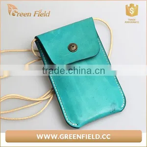 Shoulder Strap Cell Phone PU Leather Pouch thumbnail-1
