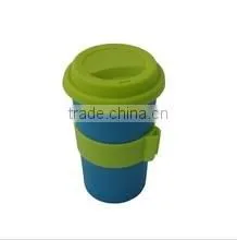 450ml Eco Plant Fiber Drinking Cup With Silicone Lid thumbnail-1