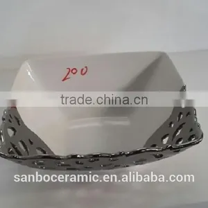 Stocklot Silver Vase Ceramic, Stoneware Plate , Bowl Home Decoration thumbnail-2