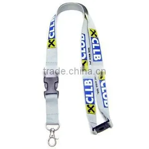 3C Silk Printing Lanyard With Plastic Buckle and Metal Ring thumbnail-1