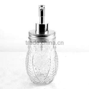 14oz Industrial Soap Jar Antomatic Soap Dispenser Liquid Soap Glass Bottle thumbnail-2