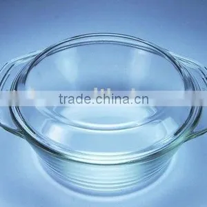 Pyrex Glass Stew Pan With Cover,Round Glass Casserole, Bakeware, Baking Dish thumbnail-1