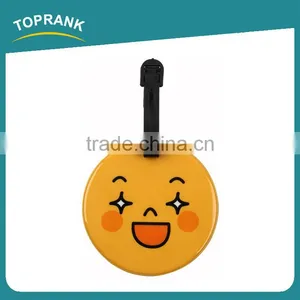 Toprank Custom Colorful Strip Emoji Suitcase Baggage Tag Travel Airline PVC Luggage Tag Bag Tag Travel ID Card thumbnail-3