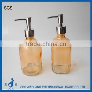 Cheap Smooth Practical Glass Liquid Foam Soap Preserve Bottle With Metal Cap thumbnail-1