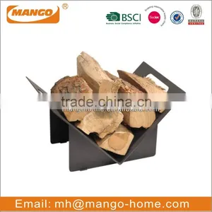 Metal Triangular Fireside Log Holder thumbnail-1