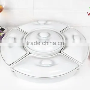 13.5" Size Porcelain Roaster Pan With Lid thumbnail-2