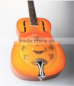 One Resonator Cone Resonator Guitar, Coppr Alloy Body Resonator Guitar, Sunburst Guitar Resonator thumbnail-1