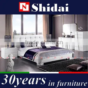 Bedroom Bed / Modern Luxury Beds / Bed With Lighted Headboard B9017 thumbnail-1