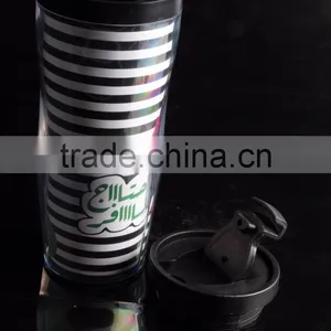 Wholesale 12oz Plastic Insulated Thermos Travel Mug thumbnail-2