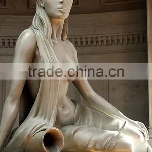 Art Craft Fountain Noble Marble Fountain of Elegant Lady Statue for Hot Sale thumbnail-2