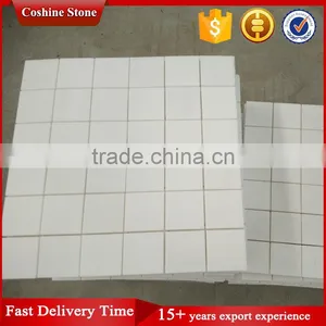 Elegance Square Shaped Pure White Natural Marble Mosaic Tiles 300*300 thumbnail-1