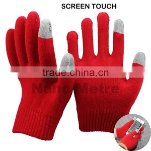 NMSAFETY Winter Cotton Knitted Gloves Static Wire Finger Touch Glove thumbnail-1
