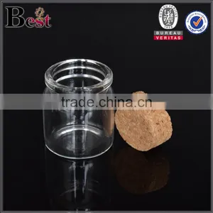50ml 100ml 300ml Clear Empty Glass Bottle With Cork Good Quality Screen Printing Wholesale Manufacturer thumbnail-6