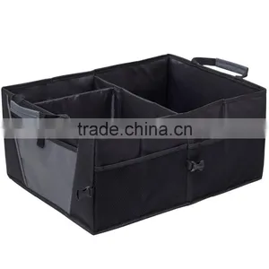 Storage Organizer Bin With Pockets - Portable Cargo Carrier Caddy for Car Truck SUV Van, 21 x 15 x 10 Folding Bag thumbnail-1