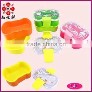 1400ML 2 Layers of Bowknot Bento Lunch Box thumbnail-1