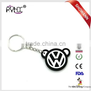 Eco-friendly Custom Logo 3d Pvc Silicone Car Keyring ,high Quality Car Key Chain thumbnail-2