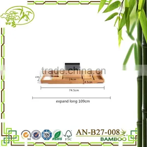 Aonong Bamboo Slip Bathtub Caddy thumbnail-1