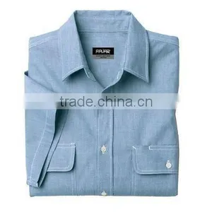 Cotton Short Sleeve Work Shirt for Men thumbnail-1