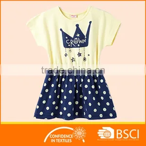 European Style Little Girls Cotton Summer Dress Kid Dress thumbnail-1