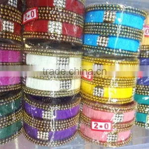 Girls Fashion Bangle Sets, Indian Churi Bracelet,Thread Bangle Sets for Children thumbnail-1