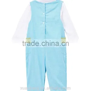 Wholesale Baby Clothes 100% Cotton Western Kids Wear Suspender Set Summer Boys Infant Short Cotton Baby1 Set Newborn Clothes thumbnail-2