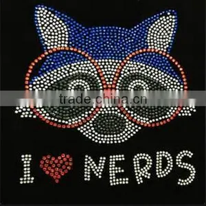 Cute Rhinestone Dog Motif Hot Fix Rhinestone Transfer for Clothing thumbnail-1
