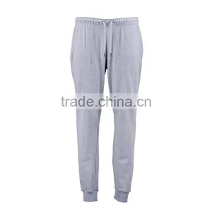 Gray Plain Cotton Pique Joggers Men Sport Trousers Custom Design thumbnail-4