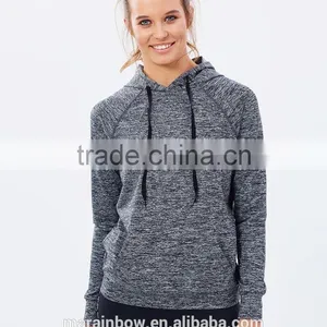 Lightweight Womens Raglan Long Sleeve Gym Pullover Hoodie Shirt Dry Fit Outdoor Performance Hoodie Jacket Sports Wear thumbnail-1