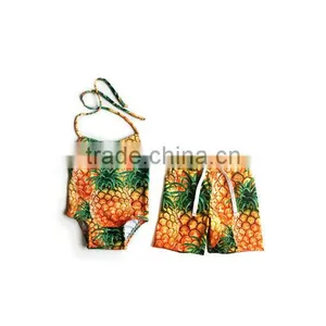 Brother and Sister Swimwear Set Summer Beach Wear Cover up Print Fabric Pattern Choose thumbnail-2